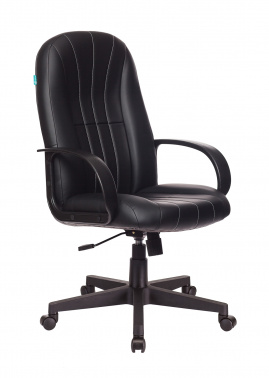 Кресло руководителя Бюрократ T-898AXSN черный Leather Black искусственная кожа крестовина пластик № 1129534