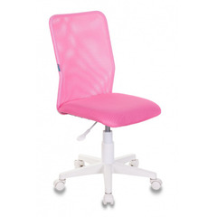Кресло детское Бюрократ KD-9 розовый TW-06A TW-13А сетка/ткань крестовина пластик пластик белый № 1162158