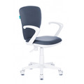 Кресло детское Бюрократ KD-W10AXSN серый 26-25 крестовина пластик пластик белый № 1162186