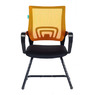 Кресло Бюрократ CH-695N-AV оранжевый TW-38-3 сиденье черный TW-11 полозья металл черный № 1183802