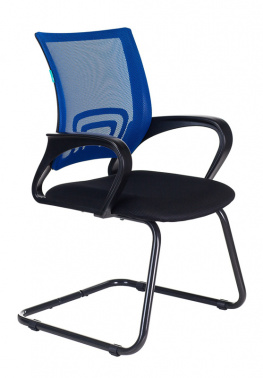 Кресло Бюрократ CH-695N-AV синий TW-05 сиденье черный TW-11 сетка/ткань полозья металл черный № 1183803