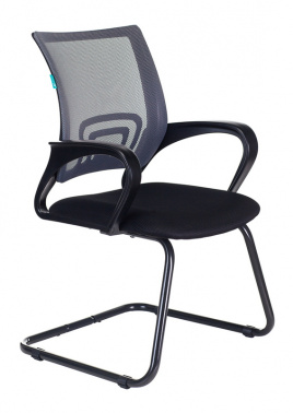 Кресло Бюрократ CH-695N-AV темно-серый TW-04 сиденье черный TW-11 сетка/ткань полозья металл черный № 1183804