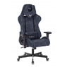 Кресло игровое Бюрократ Zombie VIKING KNIGHT Fabric синий Light-27 с подголов. крестовина металл № 1372993