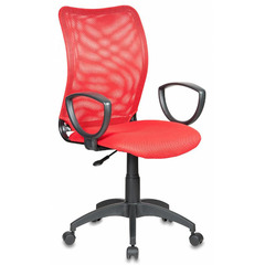 Кресло Бюрократ CH-599AXSN красный TW-35N сиденье красный TW-97N сетка/ткань крестовина пластик №813008