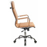 Кресло руководителя Бюрократ Ch-993 светло-коричневый искусственная кожа крестовина металл хром №664065