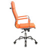 Кресло руководителя Бюрократ CH-993 оранжевый искусственная кожа крестовина металл хром №843284