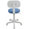 Кресло детское Бюрократ CH-W201NX голубой 26-24 крестовина пластик пластик белый  №477004