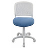 Кресло детское Бюрократ CH-W296NX белый TW-15 сиденье голубой 26-24 сетка/ткань крестовина пластик пластик белый  № 477072
