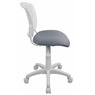 Кресло детское Бюрократ CH-W296NX белый TW-15 сиденье серый 15-48 сетка/ткань крестовина пластик пластик белый  № 477073