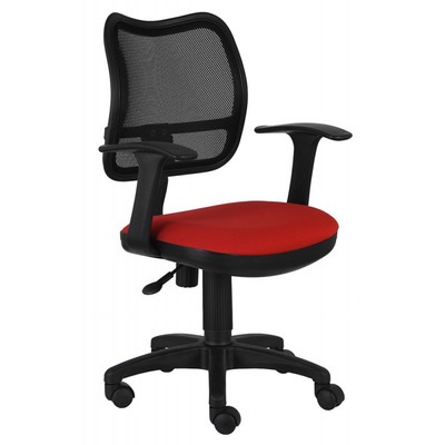 Кресло Бюрократ Ch-797AXSN черный сиденье красный 26-22 сетка/ткань крестовина пластик №664022